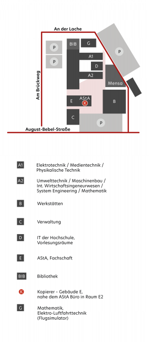Lageplan Rüsselsheim Büro